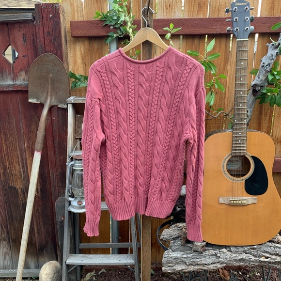 Polo by Ralph Lauren Pink Cable Knit Sweater - Picture 2 of 6